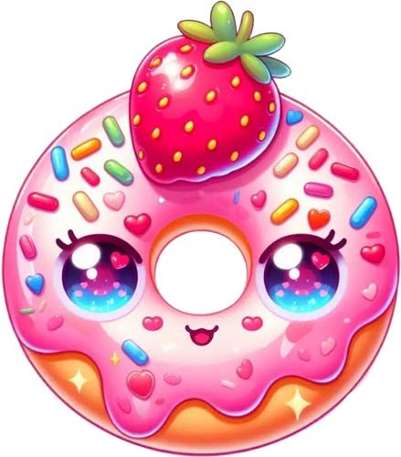 Valentine day donut wall art - day,