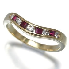 Auth DAMIANI Ring Ruby Diamond