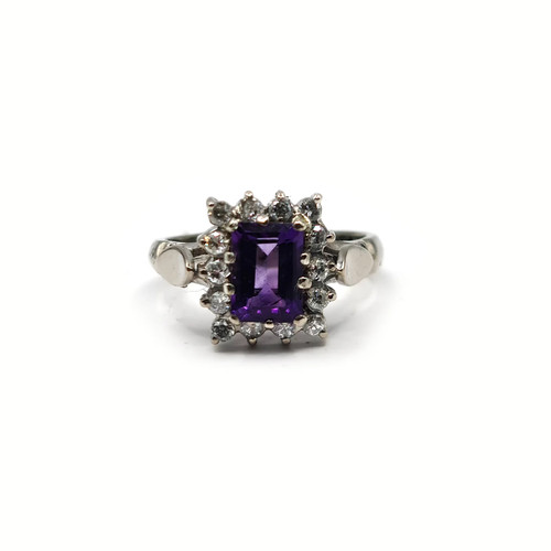 18ct white gold carat - white, 1.05