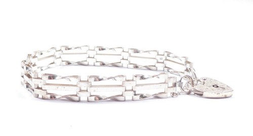 Vintage gate bracelet sterling - gate,