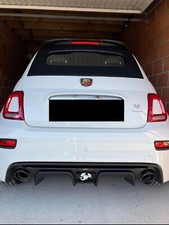 Abarth 595 Series 3 & 4 – 3D printed rear diffuser badge scorpion – White