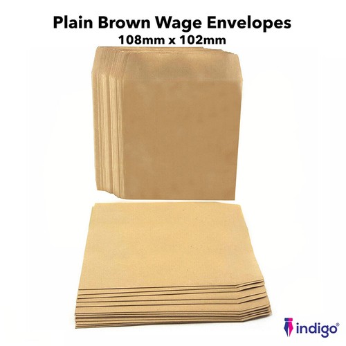 Wage brown plain envelopes 108 - wage,