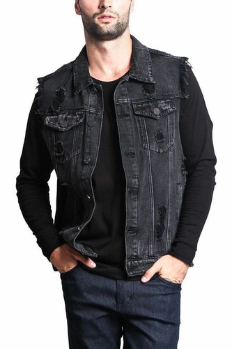 Men black punk - black, casual