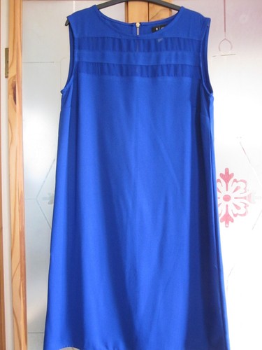 Royal blue chiffon summer