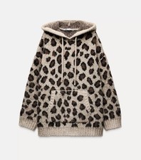 Zara Leopard Print Wool Blend