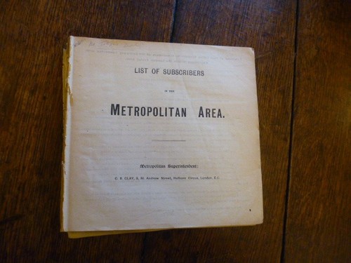 Very early london - very, telephone