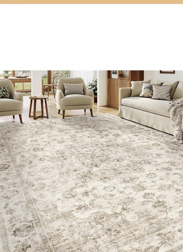 Beige grey floral - &, area