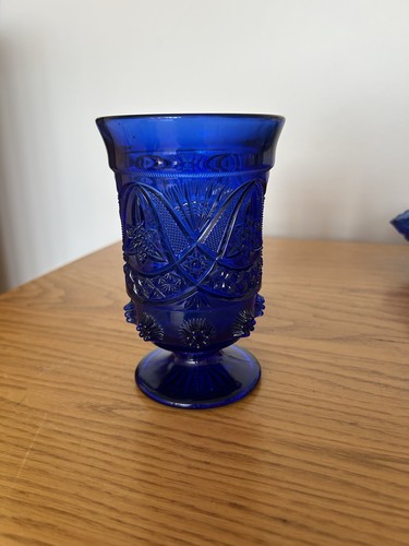 Vintage cobalt blue pressed - vintage,