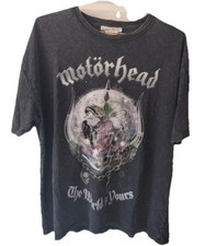 Motörhead T Shirt Rock Metal Band Merch Tee Lemmy Size Large