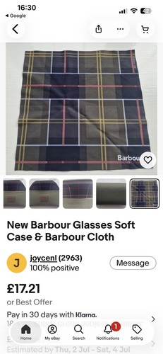 Barbour glasses case - barbour, with