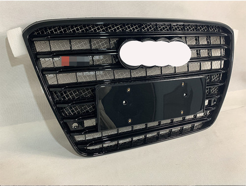 Honeycomb black front grille - front,