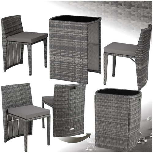 Rattan garden bistro set - bistro, 2