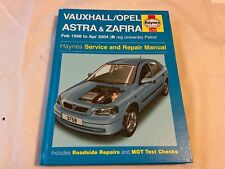 Haynes Car Manual Vauxhall Astra And Zafira Feb 1998-April 2004 Hard Back 3758