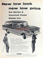 VAUXHALL 'Victor Series 2' Estate Motor Car, Original 1959 Advert : 657-36