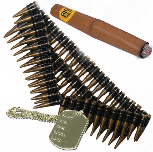 Bullet belt dog tag cigar - bullet, &