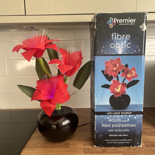 Fibre optic poinsettia - fibre,