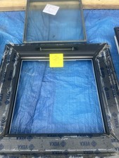 Upvc Anthracite Window Frosted Glass Double Glazed External