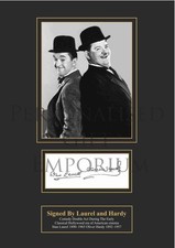 Laurel And Hardy Signed