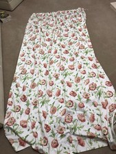 Laura Ashley Freshford Poppy Curtain (1 Only Not A Pair) Fully Lined