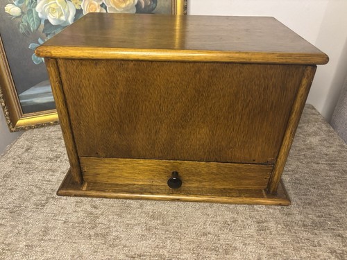 Antique oak wooden - , storage