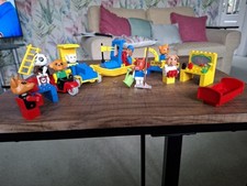 7 lego Fabuland Vintage Sets 8 Figure/Accessories 1980s USED 