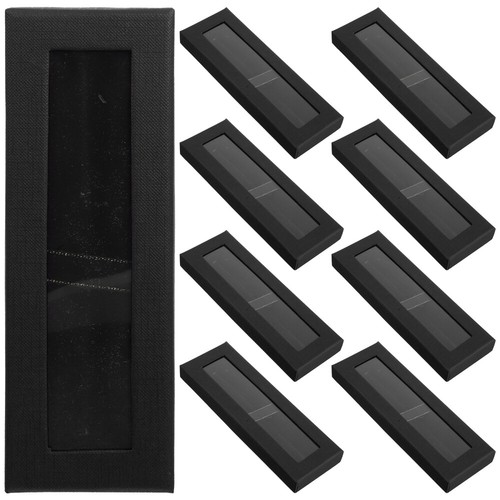 10pcs black pen organizer case - black,