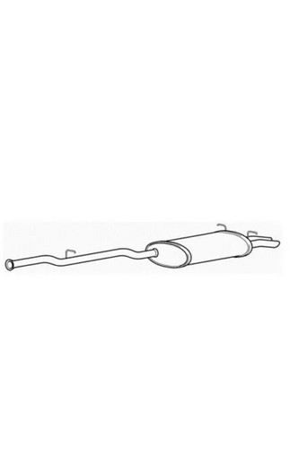 Rear exhaust silencer back - exhaust, box