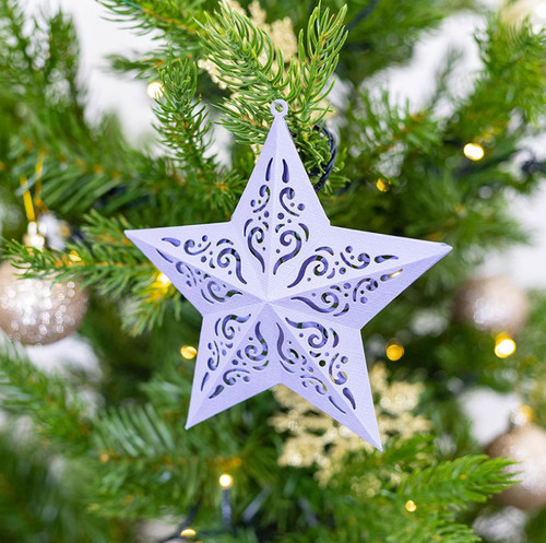Christmas star metal - 3d,