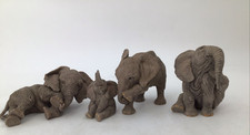 Tuskers Resin Elephants Set Of