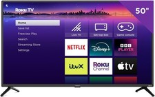 Polaroid P50URF1315U 50 Inch Smart TV Roku 4K Ultra HD LED UHD Ultra Slim Frame