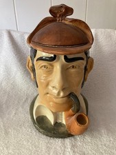 RARE GBD Original Sherlock Holmes Tobacco Jar & Pipe Holder P