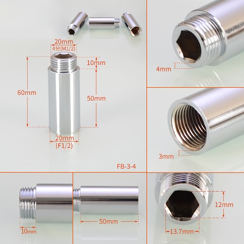 Bsp threaded brass - threaded, chrome