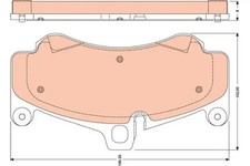 Brake pads gdb1779 - brake, trw