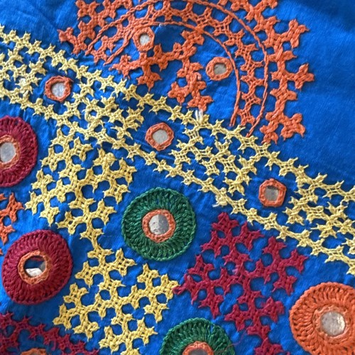 Vintage indian kutch mirror - indian,
