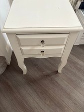 Bedside cabinet matt white