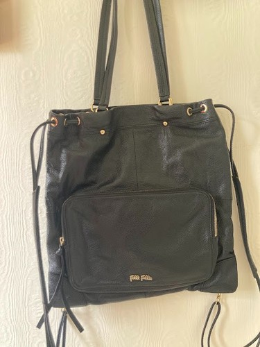 Folli follie black leather - folli, bag