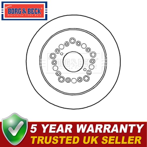 Borg beck rear brake disc - beck,