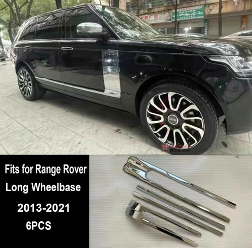 6pcs door sills chrome - chrome, silver
