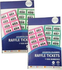 Cloakroom tickets raffle - tickets,