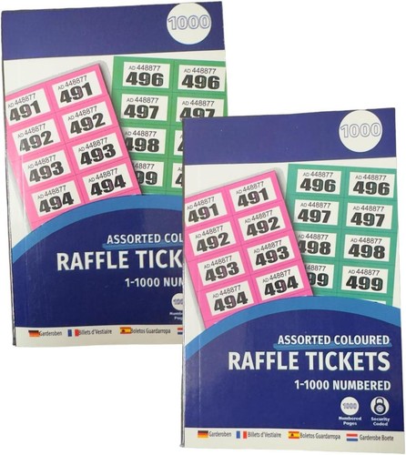 Cloakroom tickets raffle - cloakroom,