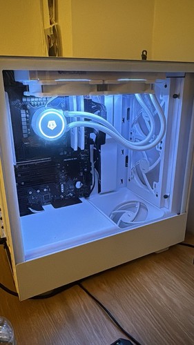 Custom white gaming desktop - custom,