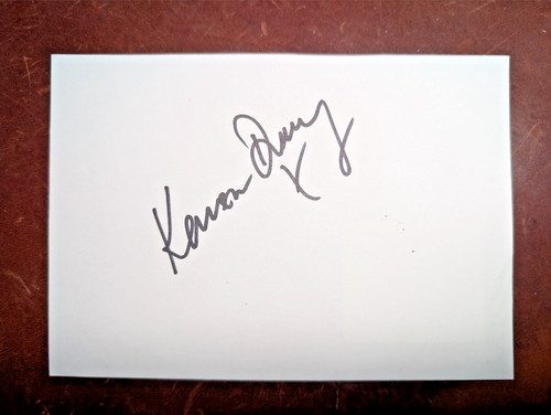Karen drury signed - karen, autograph