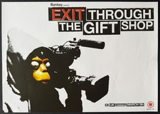 Banksy ''Exit Through The Gift Shop' Poster Unsigned 2010 Street Art UK - RARE