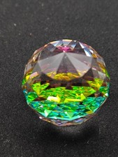 ? Vintage Swarovski Crystal Round Ball Faceted 1 inch