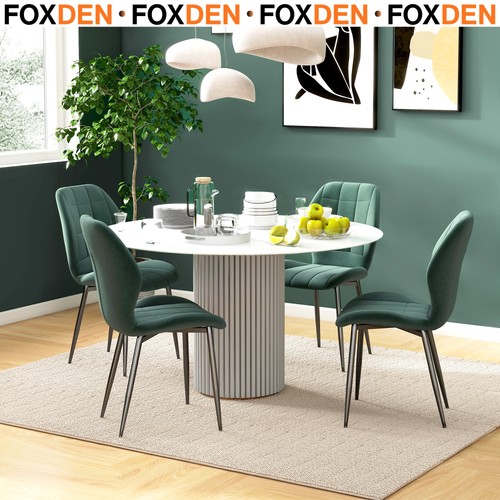 Flannel dining chairs set - of, 4