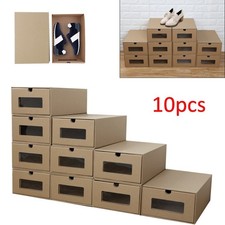 10x Foldable Cardboard Shoe