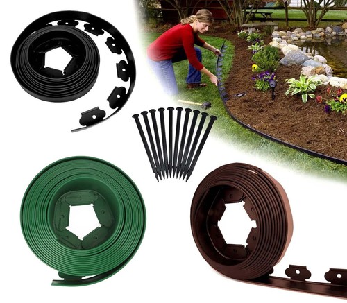 10m flexible lawn edging heavy - lawn,