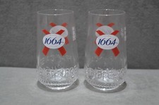 2x Kronenbourg 1664 Half Pint 10oz Beer Glass Brand New 2024 Design CE M24