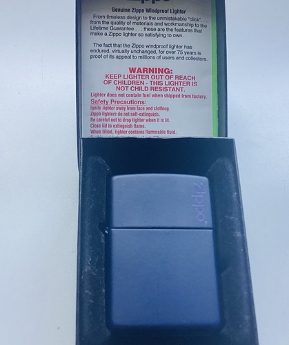 Zippo royal blue matte - zippo,