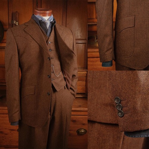 Herringbone men vintage suits - herringbone,